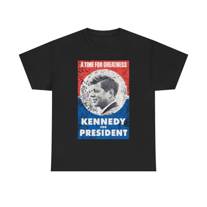 JFK for President Retro Campaign T-Shirt | John F. Kennedy Vintage Poster Tee