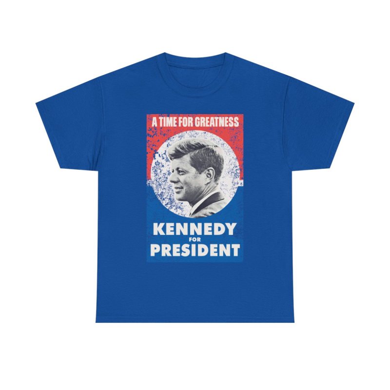 JFK for President Retro Campaign T-Shirt | John F. Kennedy Vintage Poster Tee