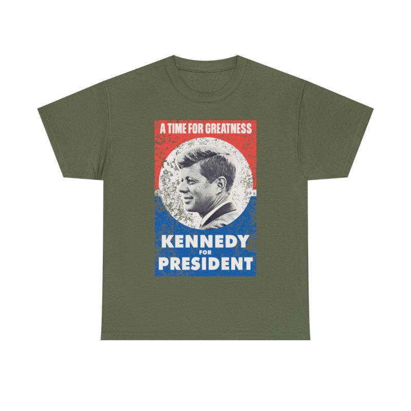 JFK for President Retro Campaign T-Shirt | John F. Kennedy Vintage Poster Tee