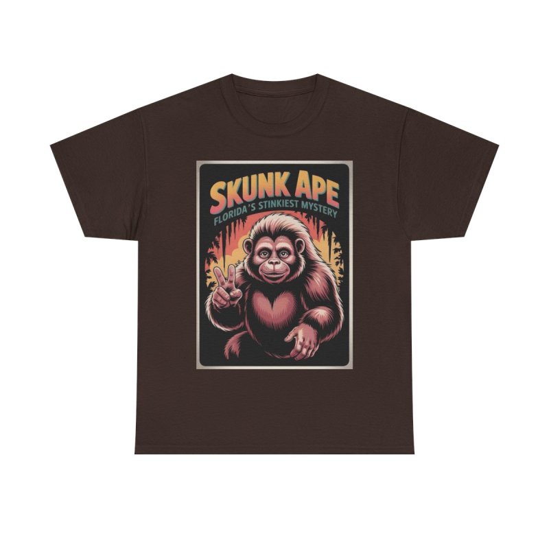 Florida Skunk Ape T-Shirt | "Florida's Stinkiest Mystery" Cryptozoology Bigfoot Peace Sign Shirt