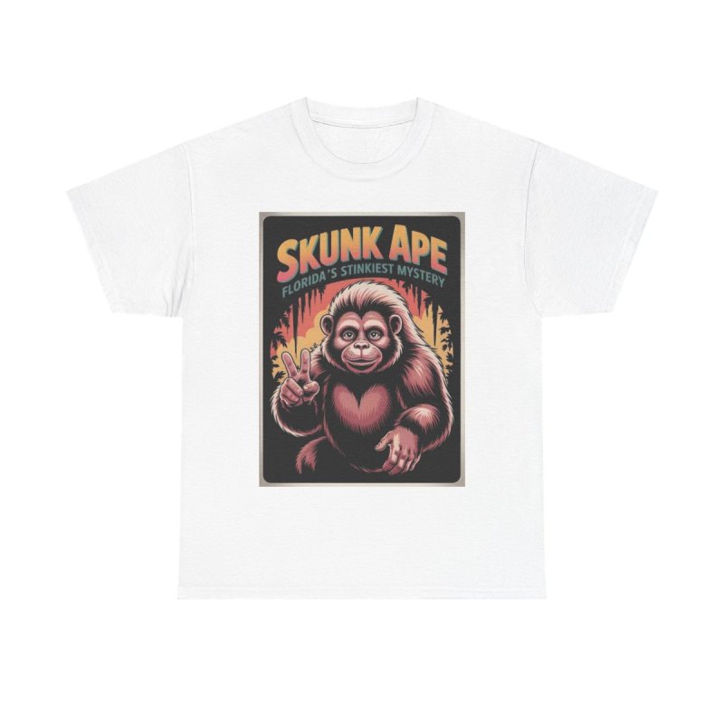 Florida Skunk Ape T-Shirt | "Florida's Stinkiest Mystery" Cryptozoology Bigfoot Peace Sign Shirt