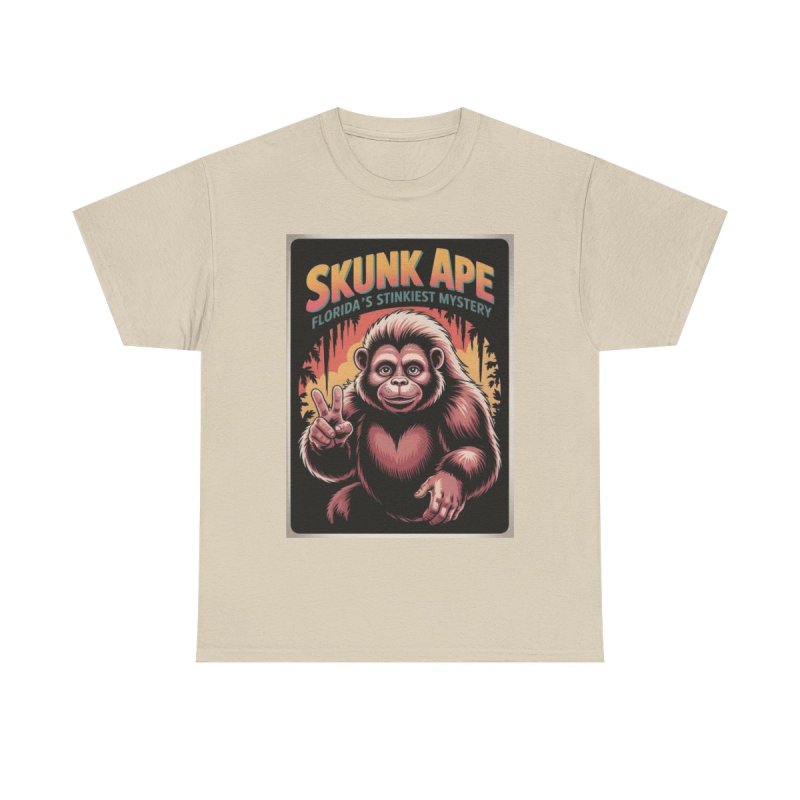 Florida Skunk Ape T-Shirt | "Florida's Stinkiest Mystery" Cryptozoology Bigfoot Peace Sign Shirt