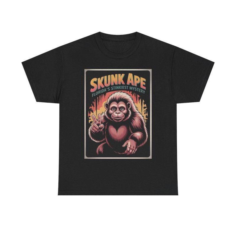 Florida Skunk Ape T-Shirt | "Florida's Stinkiest Mystery" Cryptozoology Bigfoot Peace Sign Shirt