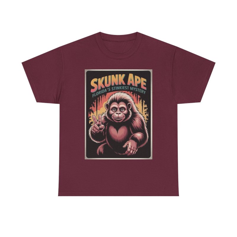 Florida Skunk Ape T-Shirt | "Florida's Stinkiest Mystery" Cryptozoology Bigfoot Peace Sign Shirt