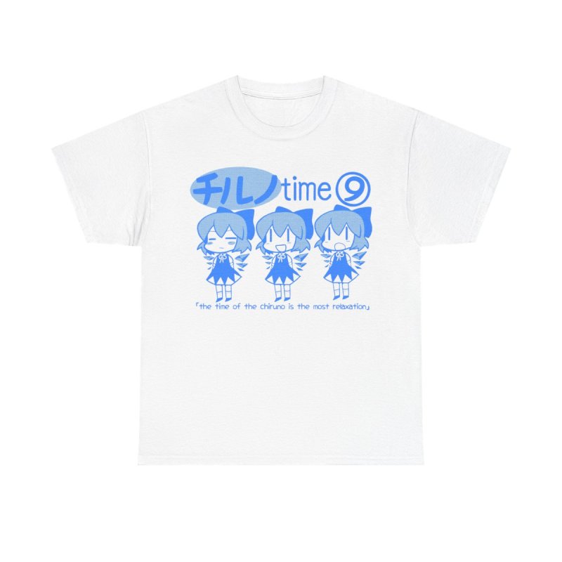 Chill Cirno Time T-Shirt | Touhou Project Ice Fairy Lo-Fi Aesthetic Tee