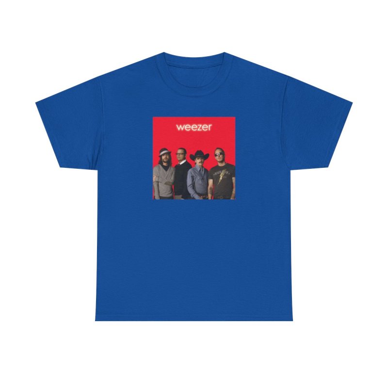 Weezer Red Album T-Shirt | Weezer Band Portrait Graphic Tee | 2000s Alternative Rock Merch