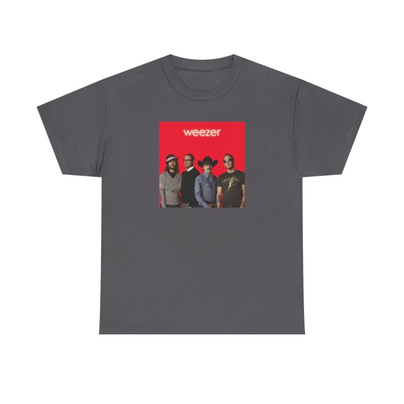 Weezer Red Album T-Shirt | Weezer Band Portrait Graphic Tee | 2000s Alternative Rock Merch