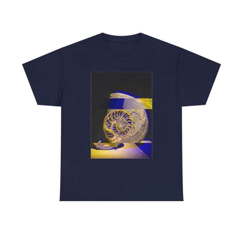 Ammonite Fossil Science T-Shirt | Prehistoric Paleontology Shell Unisex Tee