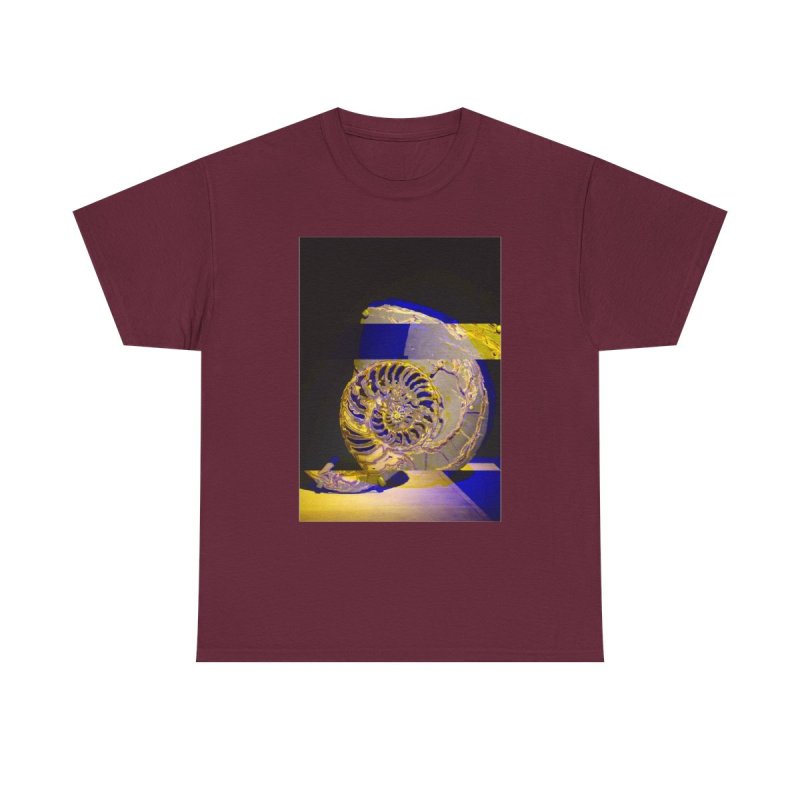 Ammonite Fossil Science T-Shirt | Prehistoric Paleontology Shell Unisex Tee