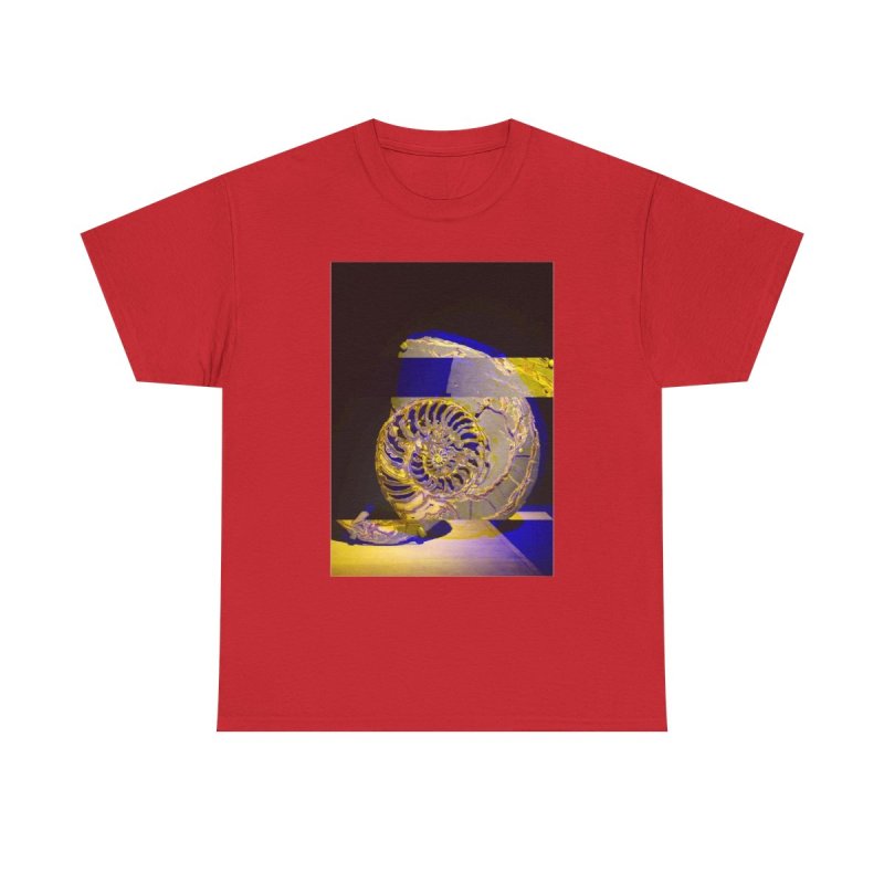 Ammonite Fossil Science T-Shirt | Prehistoric Paleontology Shell Unisex Tee