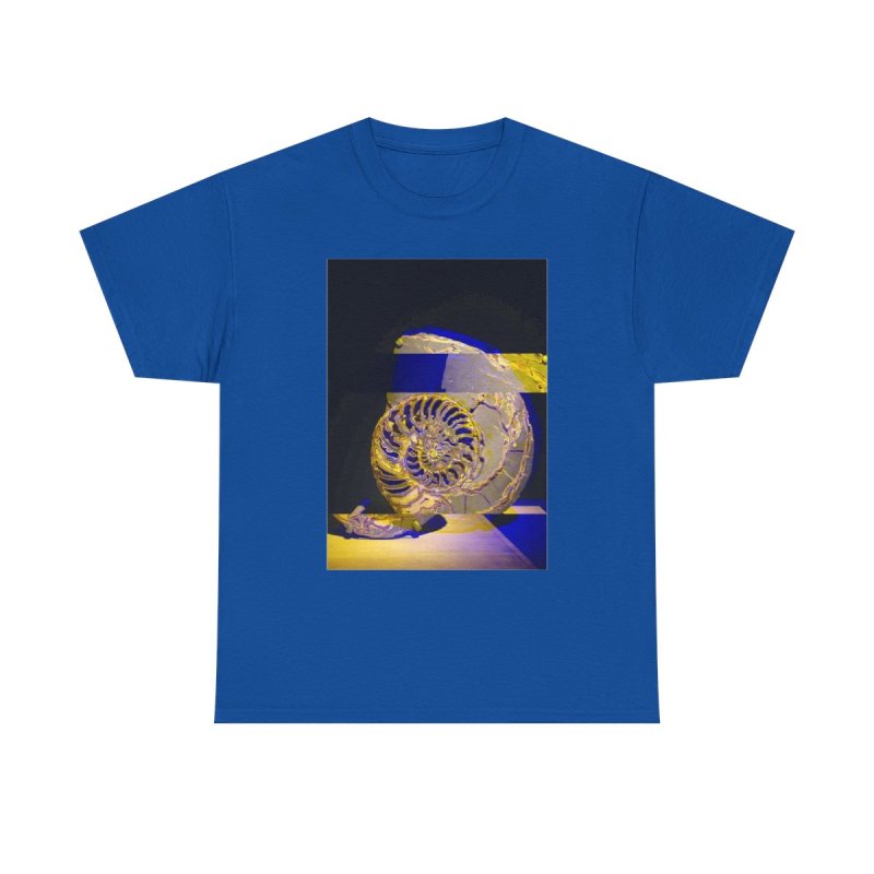 Ammonite Fossil Science T-Shirt | Prehistoric Paleontology Shell Unisex Tee