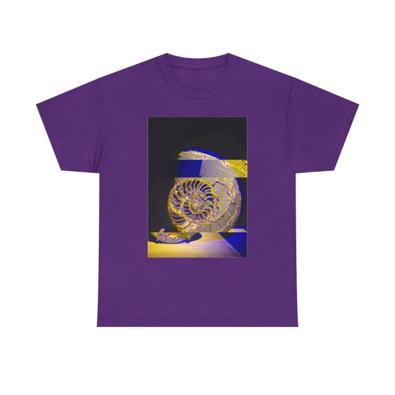 Ammonite Fossil Science T-Shirt | Prehistoric Paleontology Shell Unisex Tee