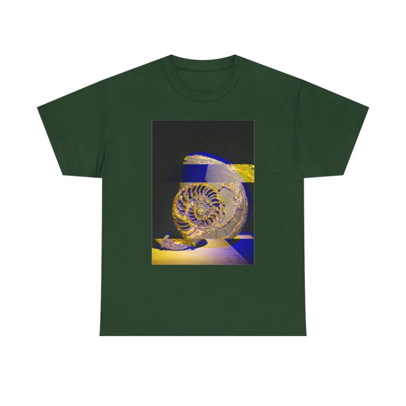 Ammonite Fossil Science T-Shirt | Prehistoric Paleontology Shell Unisex Tee