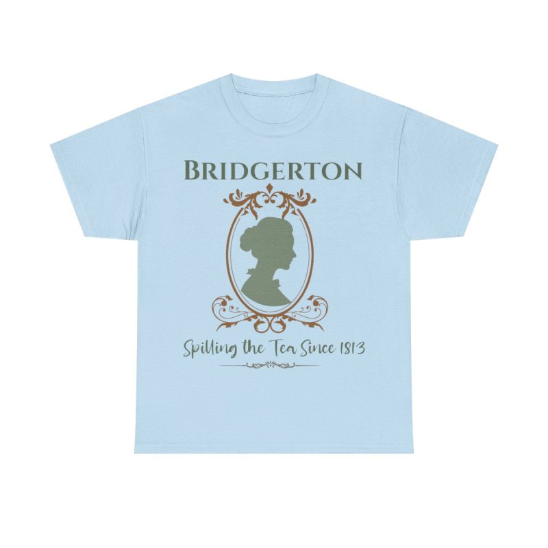 Regency Gossip Silhouette T-Shirt | Spilling the Tea Since 1813 Graphic Tee | Lady Whistledown Inspired Fashion