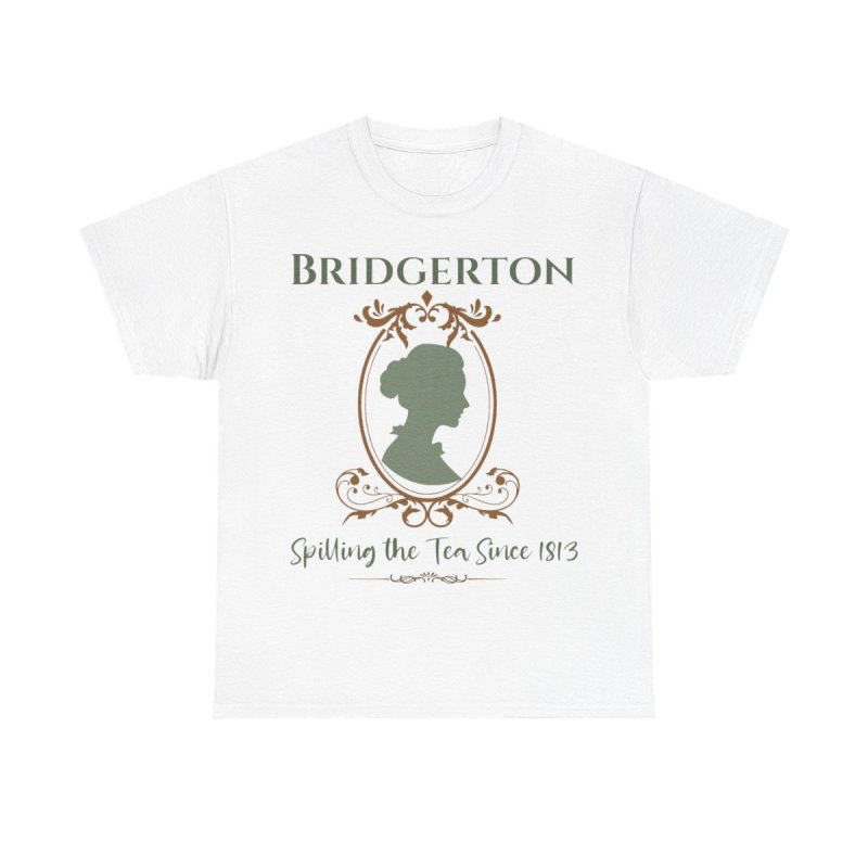 Regency Gossip Silhouette T-Shirt | Spilling the Tea Since 1813 Graphic Tee | Lady Whistledown Inspired Fashion
