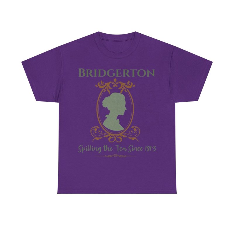 Regency Gossip Silhouette T-Shirt | Spilling the Tea Since 1813 Graphic Tee | Lady Whistledown Inspired Fashion