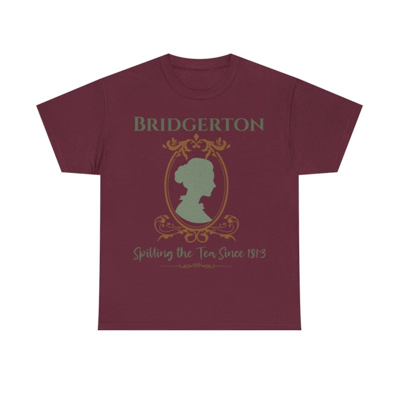 Regency Gossip Silhouette T-Shirt | Spilling the Tea Since 1813 Graphic Tee | Lady Whistledown Inspired Fashion