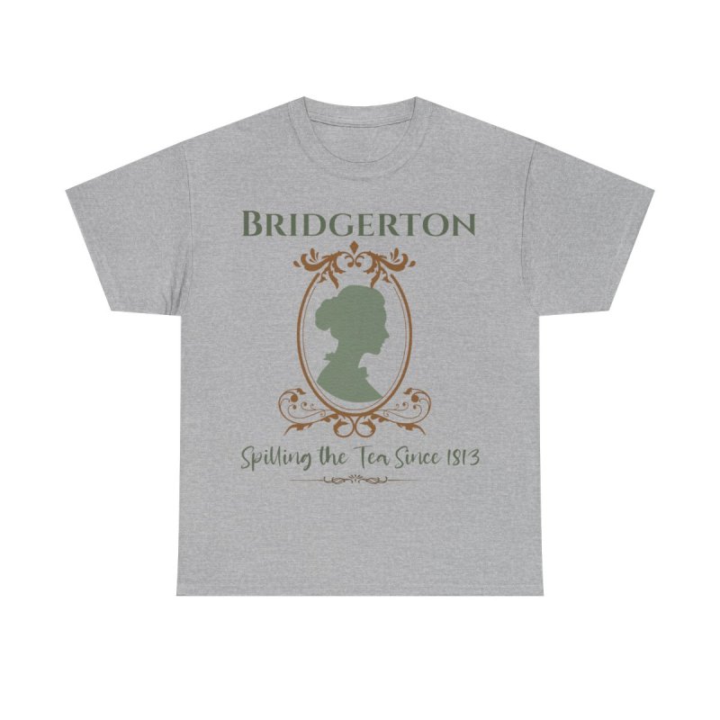Regency Gossip Silhouette T-Shirt | Spilling the Tea Since 1813 Graphic Tee | Lady Whistledown Inspired Fashion