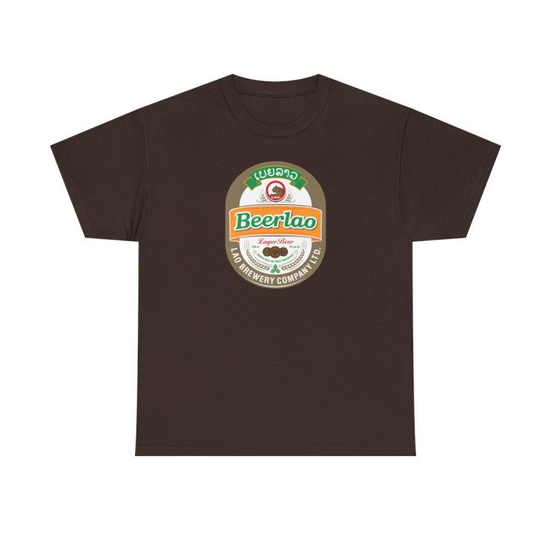 Beerlao Logo T-Shirt | Authentic Lao Brewery Company Graphic Tee | Southeast Asian Lager Souvenir Shirt