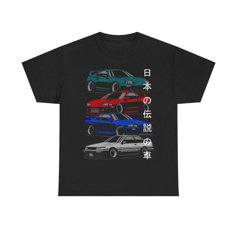 JDM Legends T-Shirt | Iconic Japanese Sports Cars Dream Team Tee