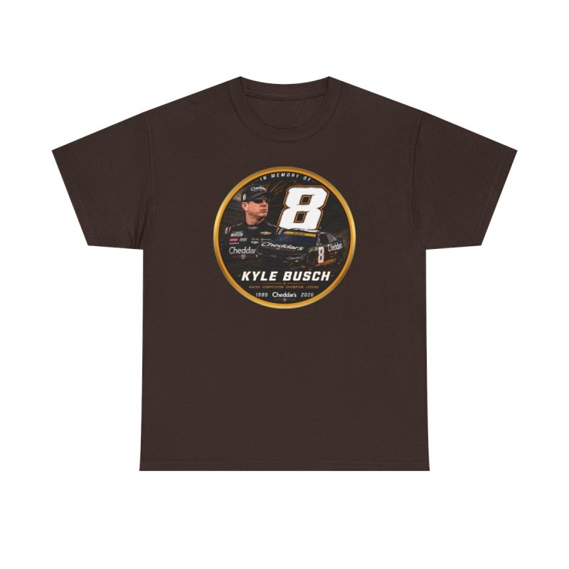 Kyle Busch Number 8 Tribute | Vintage Commemorative Stock Car Racing Graphic T-Shirt