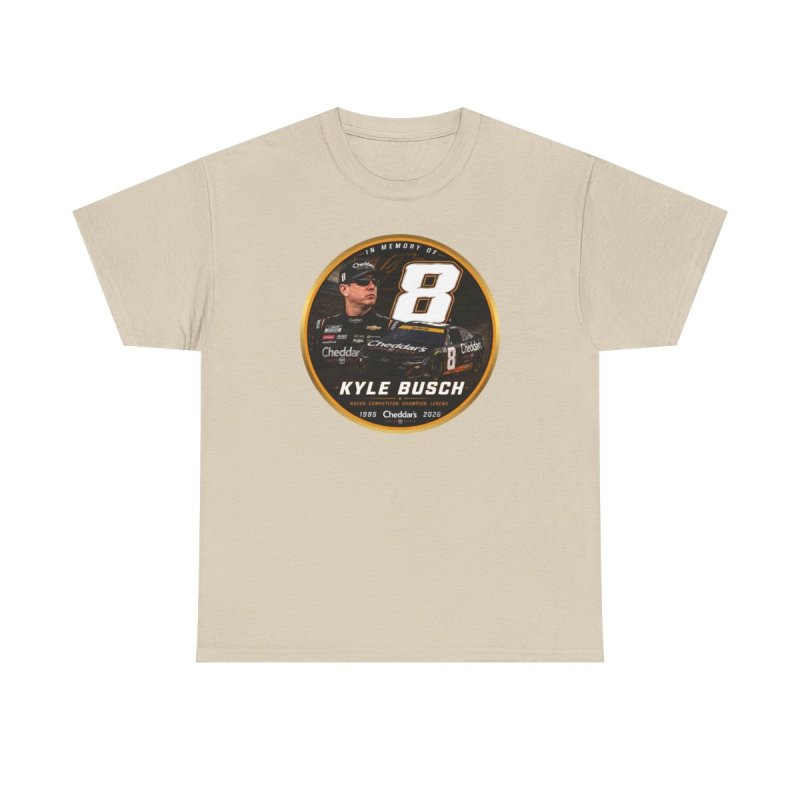 Kyle Busch Number 8 Tribute | Vintage Commemorative Stock Car Racing Graphic T-Shirt