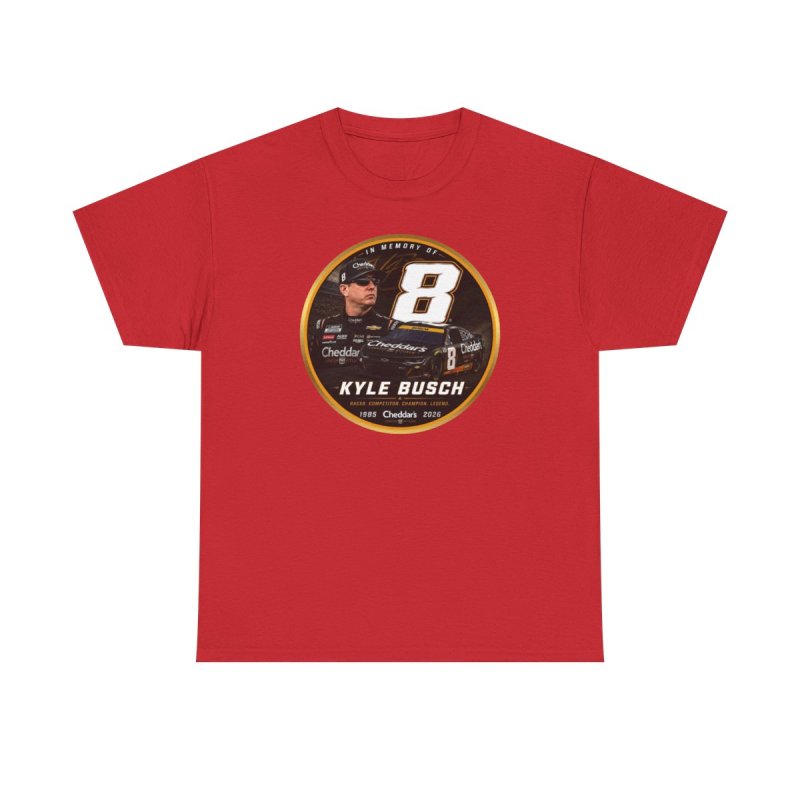 Kyle Busch Number 8 Tribute | Vintage Commemorative Stock Car Racing Graphic T-Shirt