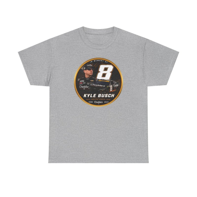 Kyle Busch Number 8 Tribute | Vintage Commemorative Stock Car Racing Graphic T-Shirt