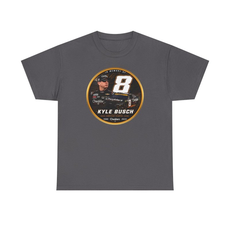 Kyle Busch Number 8 Tribute | Vintage Commemorative Stock Car Racing Graphic T-Shirt