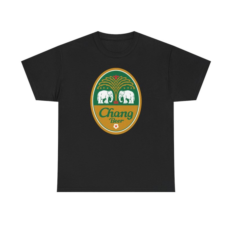Chang Beer Thailand T-Shirt | Iconic Elephant Logo Graphic Tee | Thai Lager Souvenir Shirt