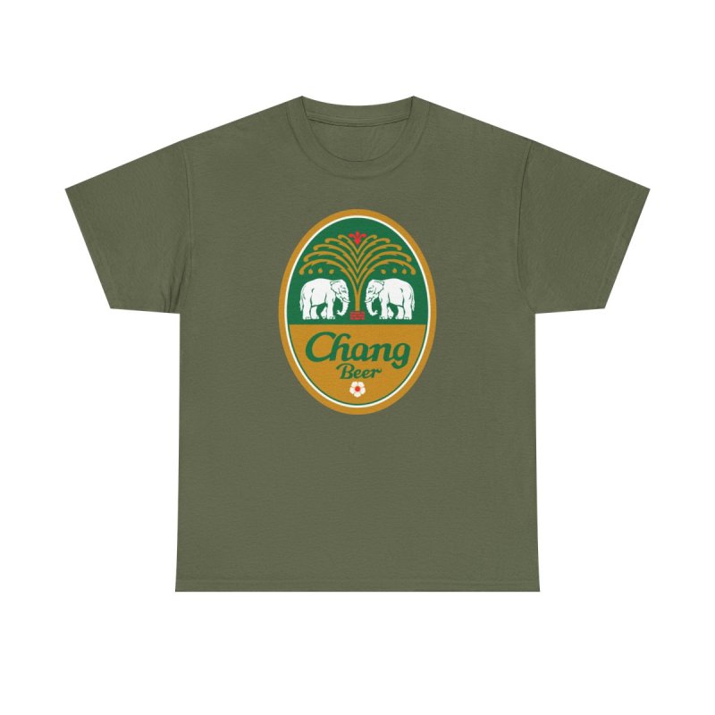 Chang Beer Thailand T-Shirt | Iconic Elephant Logo Graphic Tee | Thai Lager Souvenir Shirt