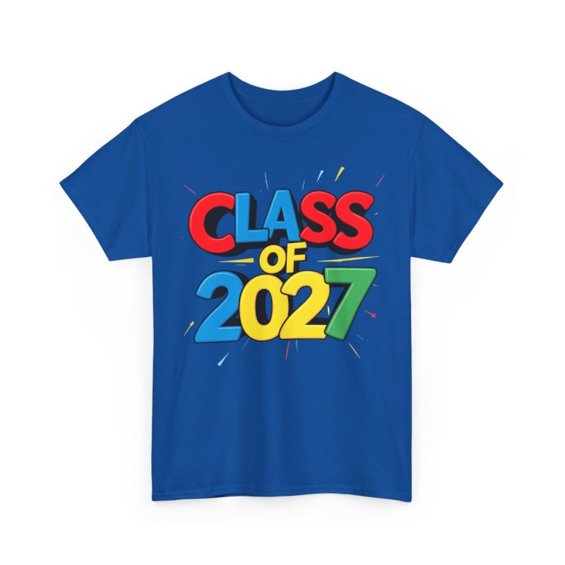 Class of 2027 T-Shirt | Playful Bubbly Graphic Tee