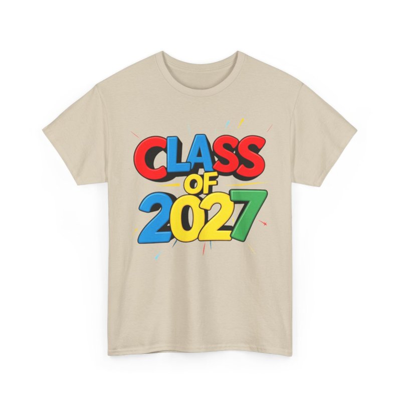 Class of 2027 T-Shirt | Playful Bubbly Graphic Tee