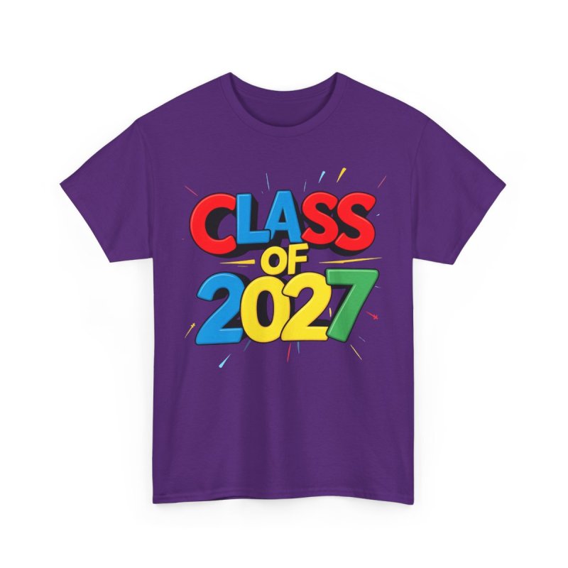 Class of 2027 T-Shirt | Playful Bubbly Graphic Tee