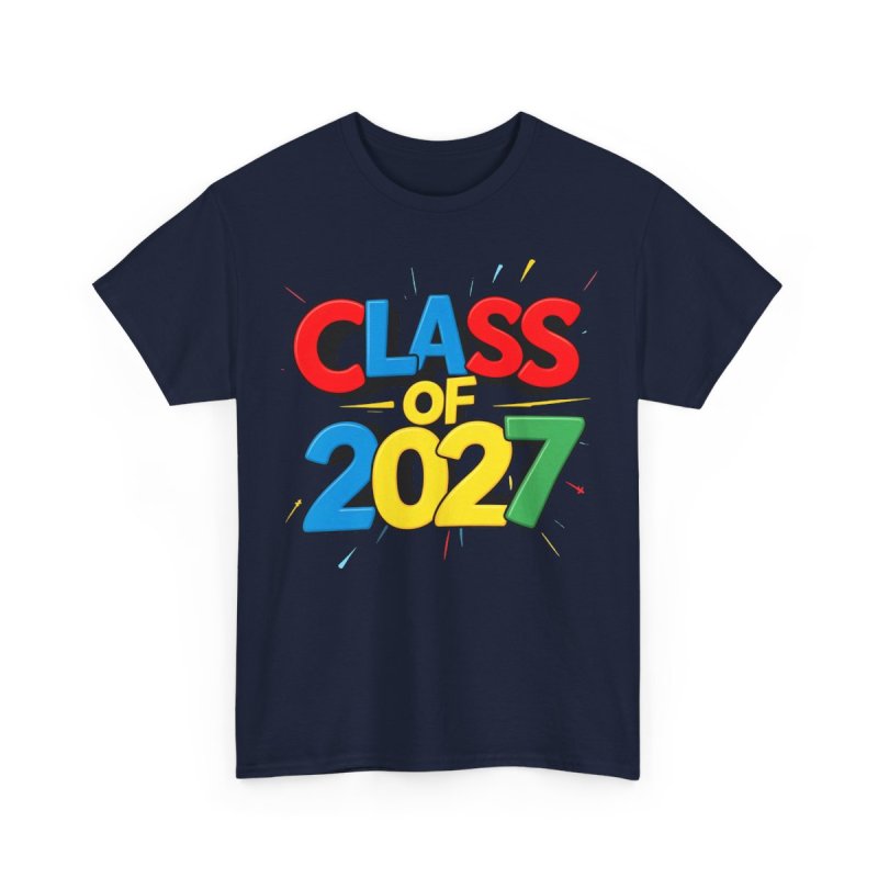 Class of 2027 T-Shirt | Playful Bubbly Graphic Tee