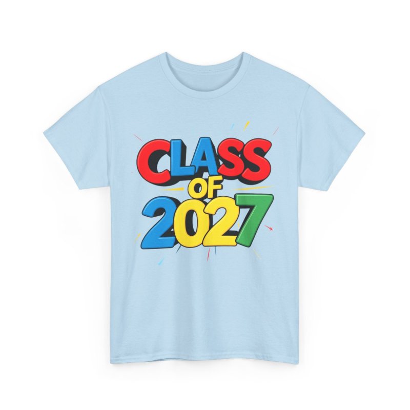 Class of 2027 T-Shirt | Playful Bubbly Graphic Tee