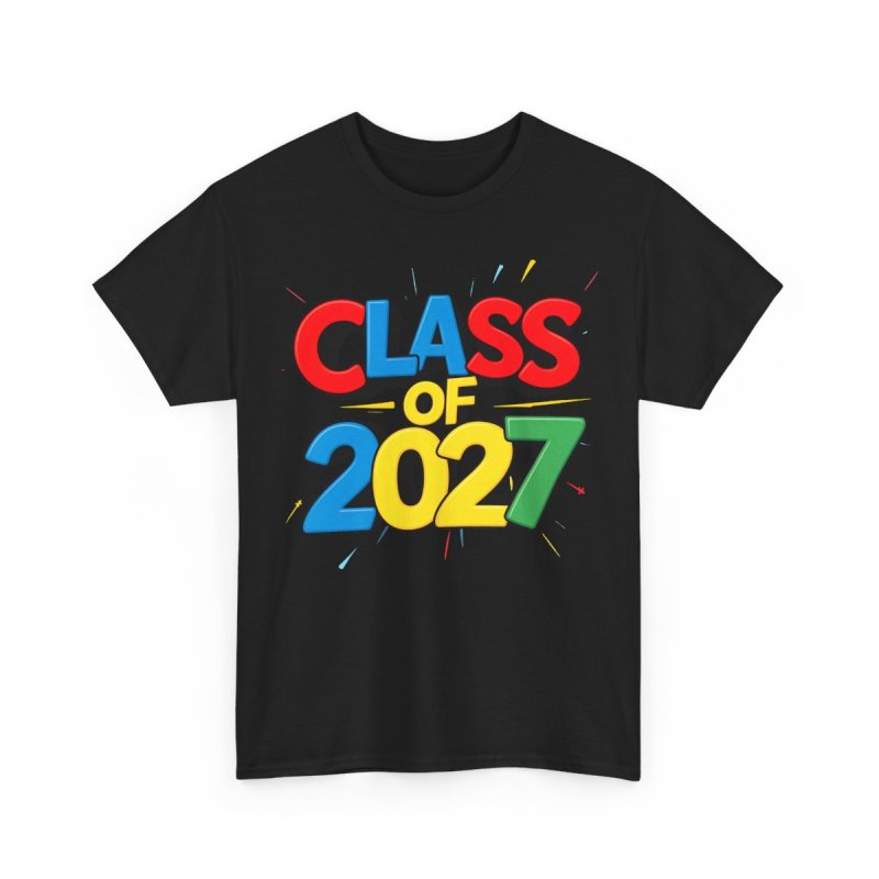 Class of 2027 T-Shirt | Playful Bubbly Graphic Tee