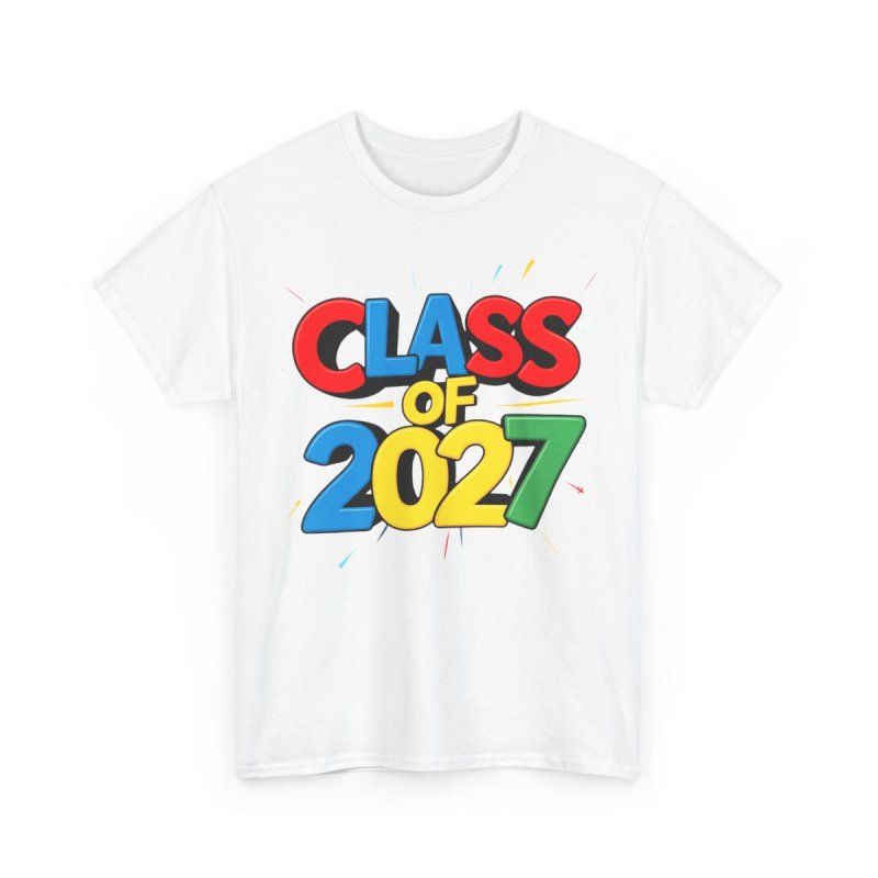Class of 2027 T-Shirt | Playful Bubbly Graphic Tee
