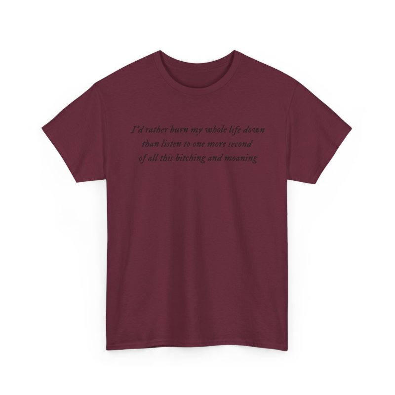 But Daddy I Love Him T-Shirt | Tortured Poets Lyric Graphic Tee | I'd Rather Burn My Whole Life Down Shirt