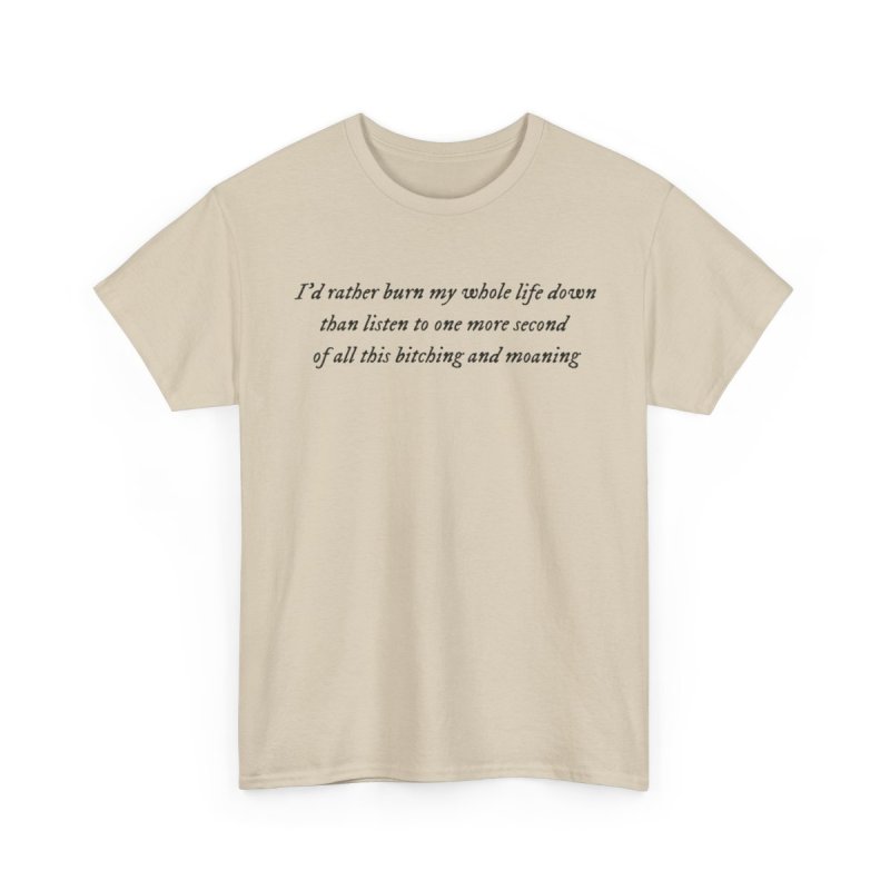 But Daddy I Love Him T-Shirt | Tortured Poets Lyric Graphic Tee | I'd Rather Burn My Whole Life Down Shirt