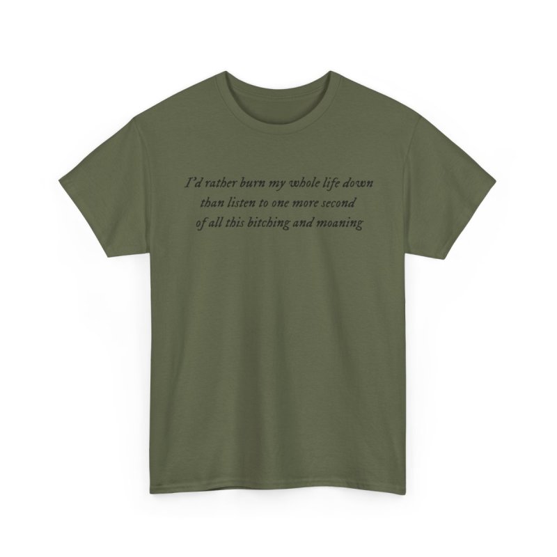 But Daddy I Love Him T-Shirt | Tortured Poets Lyric Graphic Tee | I'd Rather Burn My Whole Life Down Shirt