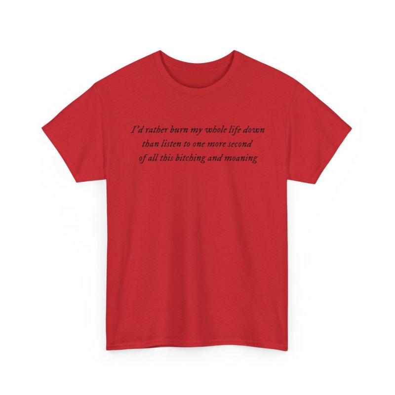 But Daddy I Love Him T-Shirt | Tortured Poets Lyric Graphic Tee | I'd Rather Burn My Whole Life Down Shirt