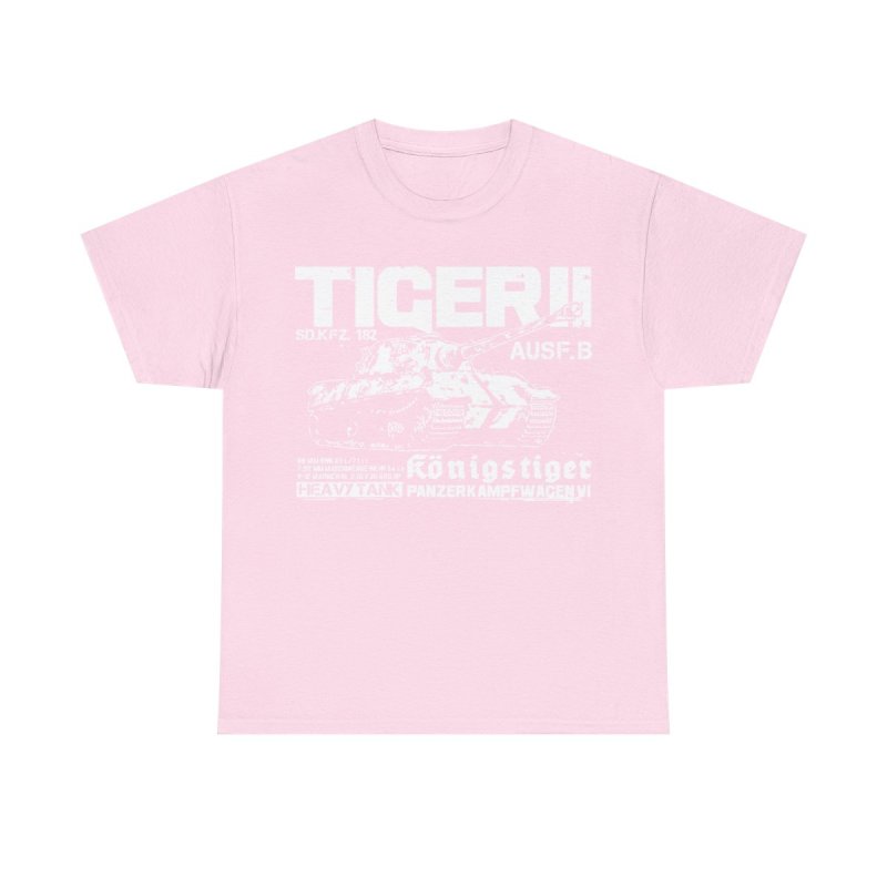 Tiger II King Tiger T-Shirt | Königstiger WWII German Heavy Tank | Sd.Kfz. 182 Technical World War II History Buff Shirt