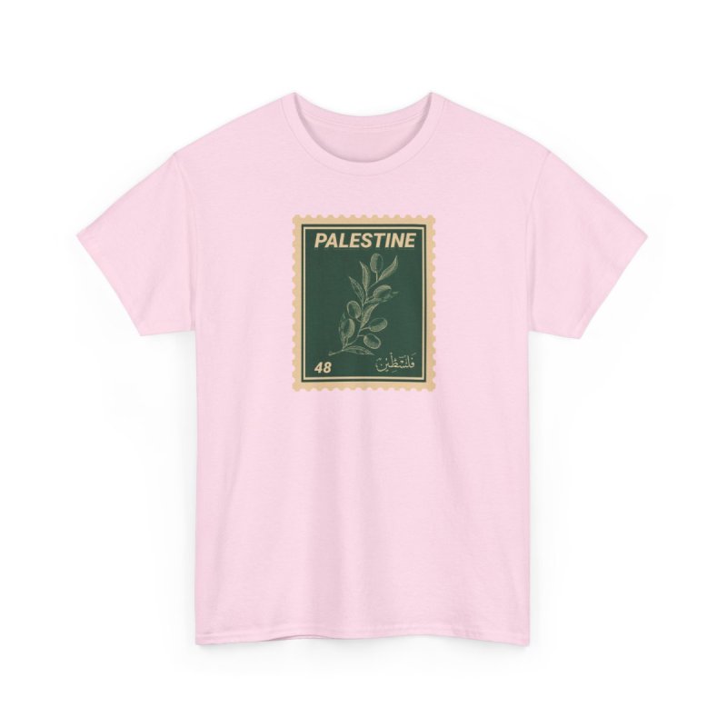 Palestine Stamp T-Shirt | Vintage Olive Branch Palestinian Heritage & History Shirt