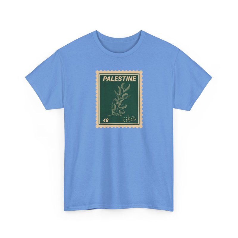 Palestine Stamp T-Shirt | Vintage Olive Branch Palestinian Heritage & History Shirt