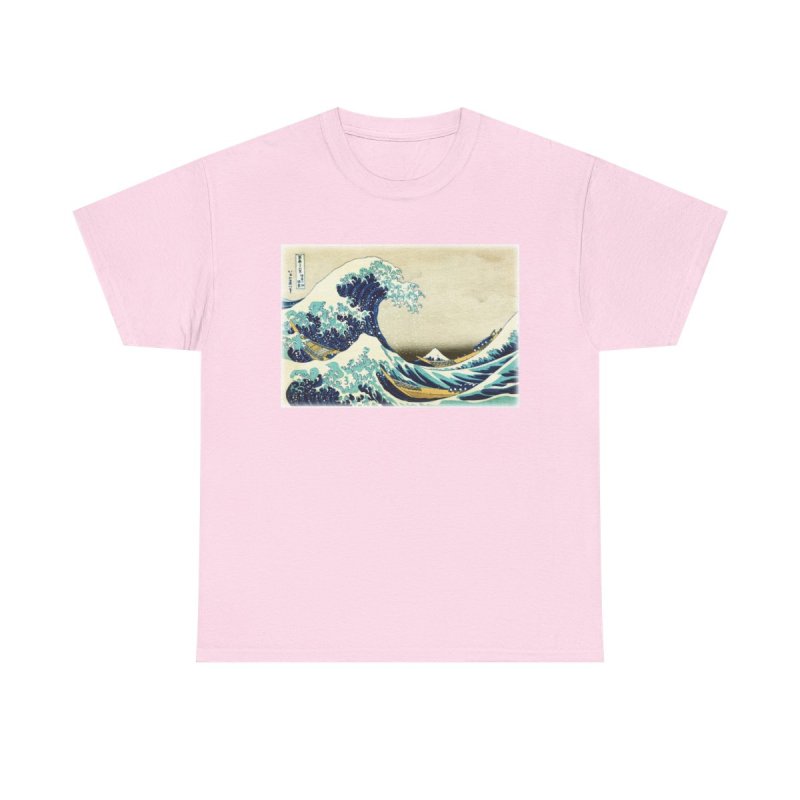 The Great Wave Off Kanagawa T-Shirt | Hokusai Classic Japanese Art Unisex Heavy Cotton Tee