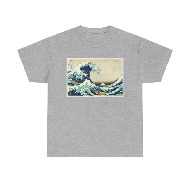 The Great Wave Off Kanagawa T-Shirt | Hokusai Classic Japanese Art Unisex Heavy Cotton Tee