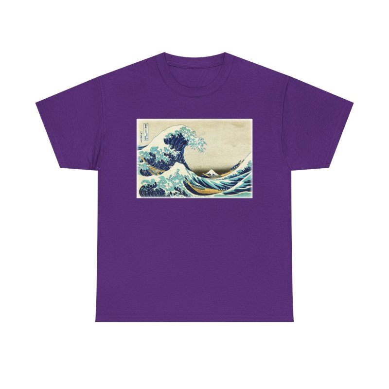 The Great Wave Off Kanagawa T-Shirt | Hokusai Classic Japanese Art Unisex Heavy Cotton Tee