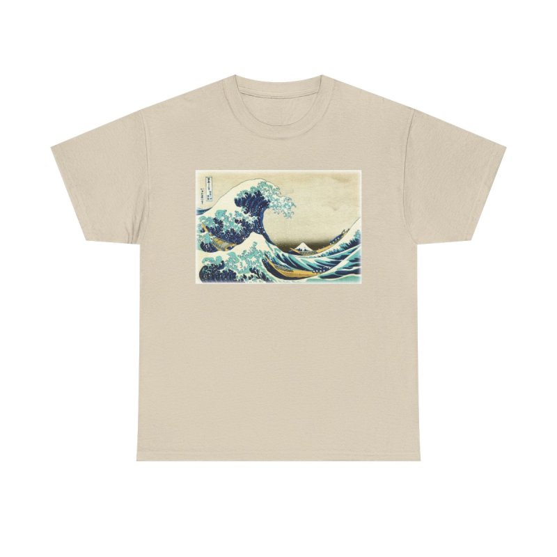 The Great Wave Off Kanagawa T-Shirt | Hokusai Classic Japanese Art Unisex Heavy Cotton Tee