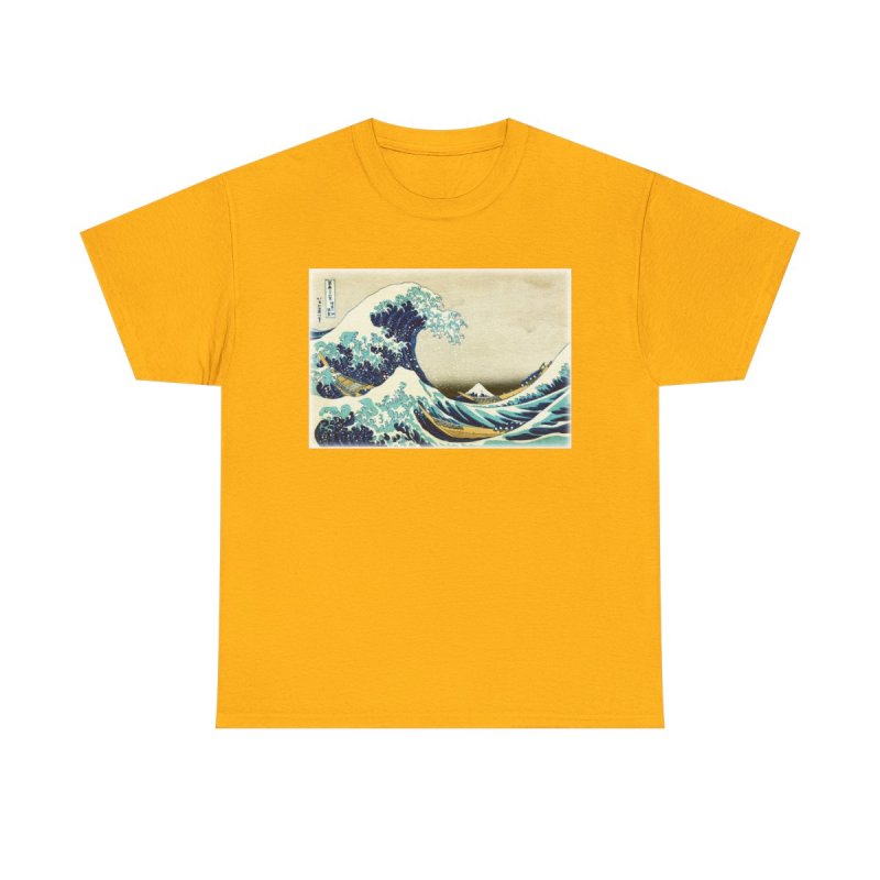 The Great Wave Off Kanagawa T-Shirt | Hokusai Classic Japanese Art Unisex Heavy Cotton Tee